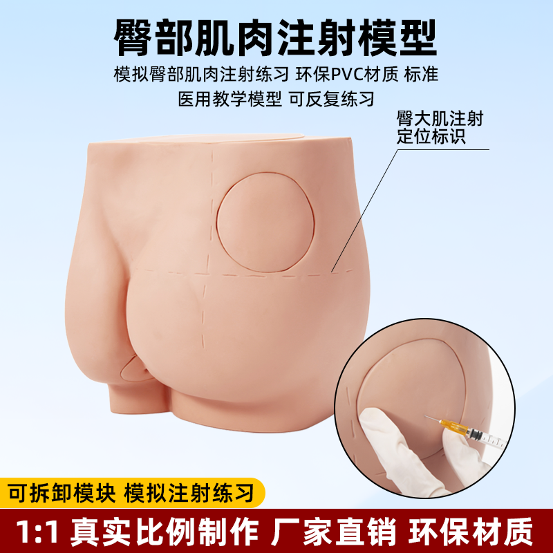 臀部注射打针演示练习模型